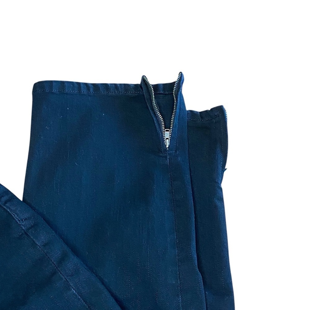 Ralph Lauren Jeans Co. Black Ankle Zip Women’s 12P Straight Fit Preppy Denim Mom - Picture 10 of 11